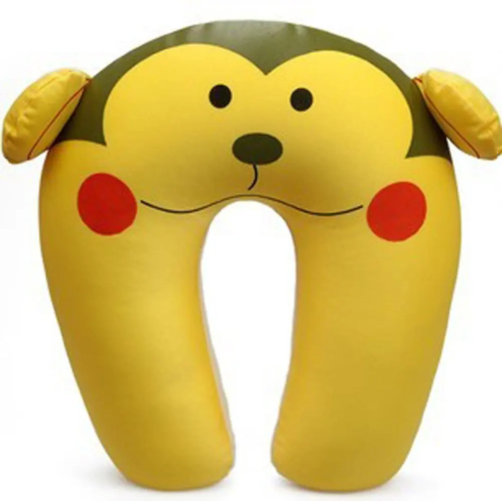 Nanoparticles Cartoon Neck Foam Particles U-shaped Pillow Neck Pillow (Monkey)