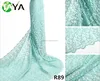 african swiss lace dry net lace with Metal silk thread