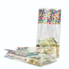 wholesale clear plastic candy food OPP bag packing with block bottom