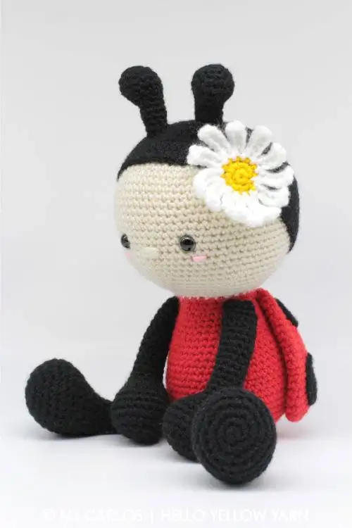 Crochê Bebê Artesanal Adorável Joaninha Chocalho Brinquedo Boneca Presentes 4 High Quality Brinquedos e hobbies