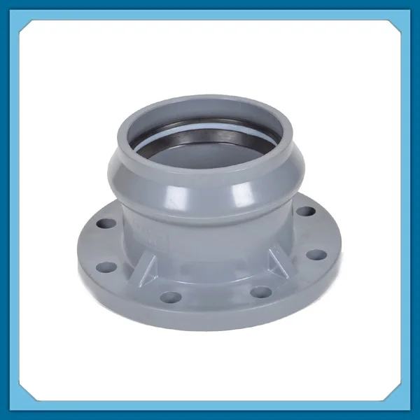 High Pressure Pn16 Large Pvc/upvc Socket End Flange Joint With Rubber