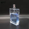 wholesale rectangle 100ml square crimp cap pump spray glass perfume bottle