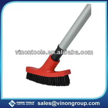 tile brush with long handle