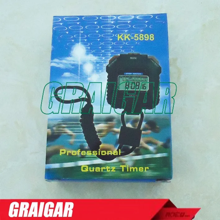手持数字 LCD 运动秒表 KK-5898 专业计时计时器高品质