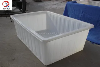 square plastic tub