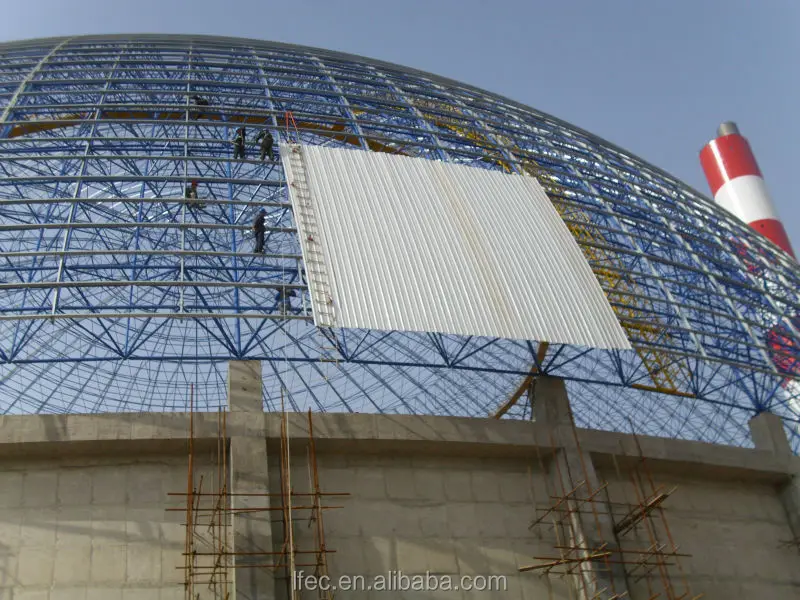 Light Gauge Steel Space Frame Dome Building for Coal Storage
