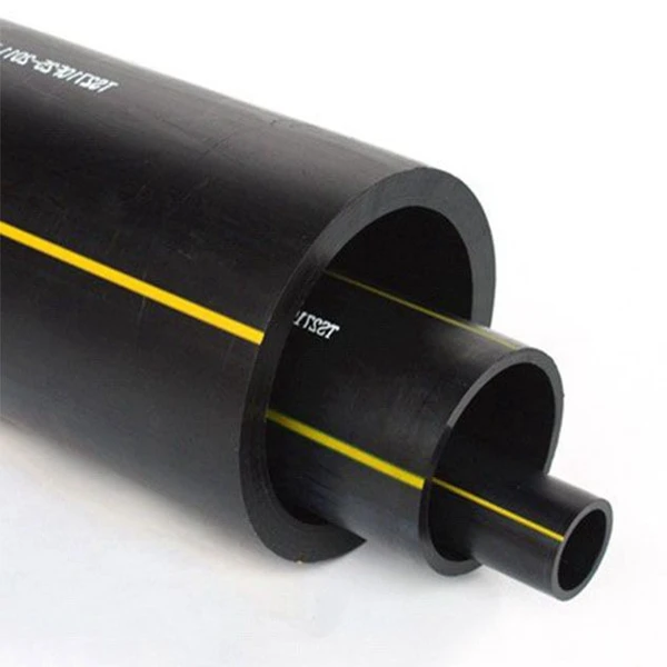 Large Diameter Black Color With Yellow Stripe Hdpe Gas Pipe Price List