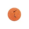 Personalized round terracotta Digital Clock Thermometer Outdoor