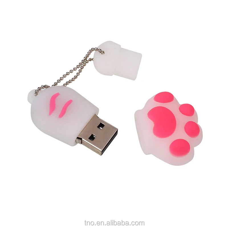 wholesale Cartoon Cat Paw Pen Drive USB flash memory 8GB 16GB 32GB - ANKUX.COM