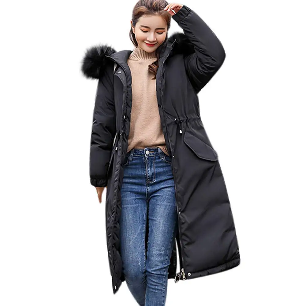 Dreamyth-Winter Women Solid Thicker Winter Slim Warm Lammy Jacket Hair Collar Coat Overcoat Warm Gift