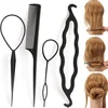 4Pc/Set Braiders Hair Twist Styling Clip Stick Bun Maker Braid Tools Braider Accessories Hot for Women Lady Girls