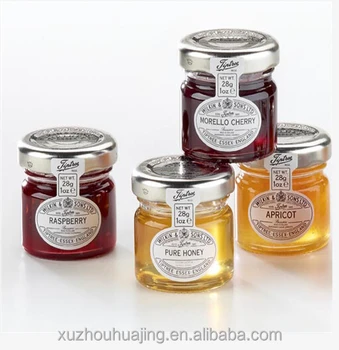 Wholesales Bottle Mini 25ml Decal Glass Honey Jarjam Glass Jar With
