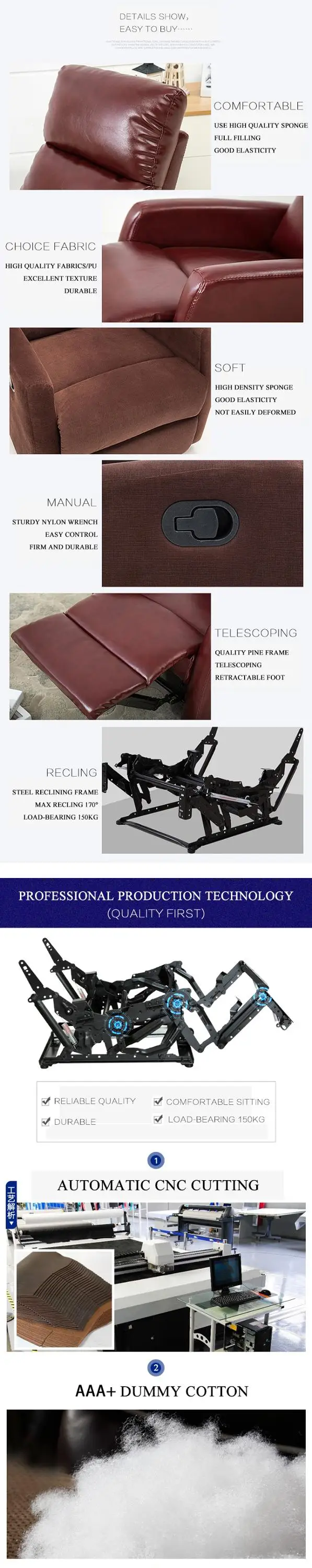 nitaly leather recliner sofa