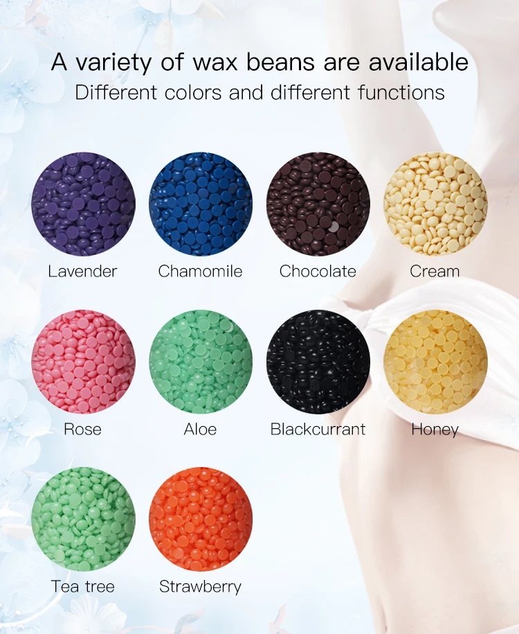 Factory Direct Sale 400g Natural Depilatory Hard Wax Beans Hot Film Painless Beauty Wax Beads