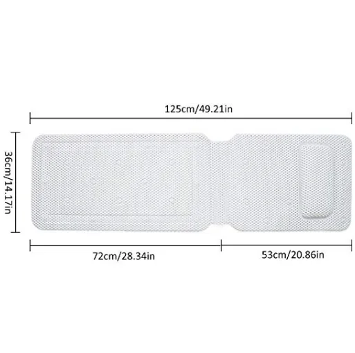 Spa Pillow Bathtub Mat Pvc Foam Bath Mat With Pillow Suction Cupdecent