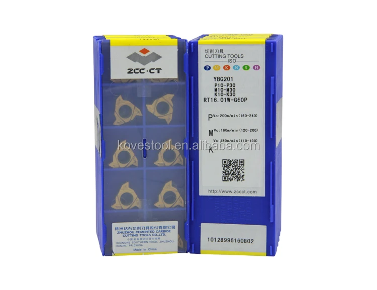 Zccct Cutting Insert Cnc Threading Insert Rt16.01wg60p For Cnc Tools