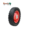 High quality 5 6 7 8 9 10 inch tool box replacement tyre lawn mower solid rubber caster wheels