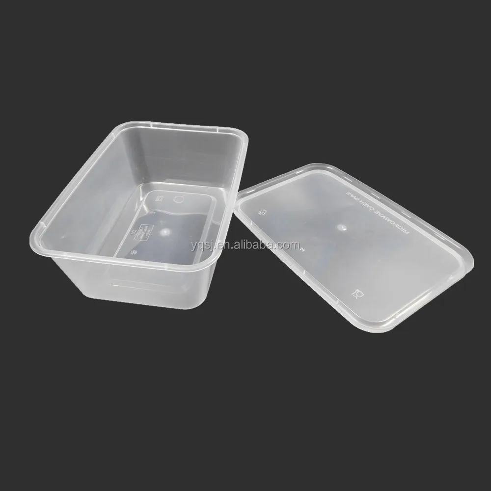 Wholesale Clear 500ml Disposable Rectangular Plastic Cookie Container