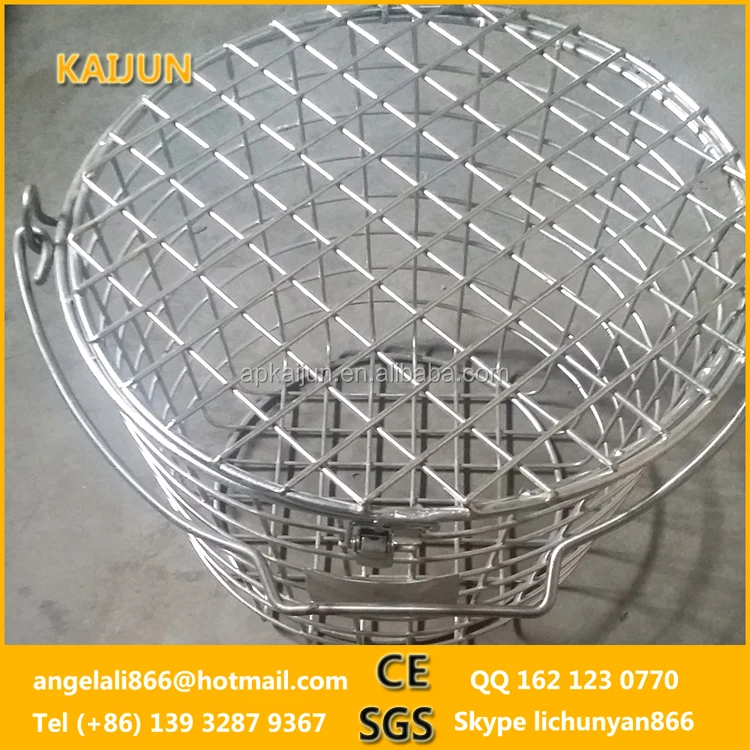 round shape storage metal wire basket