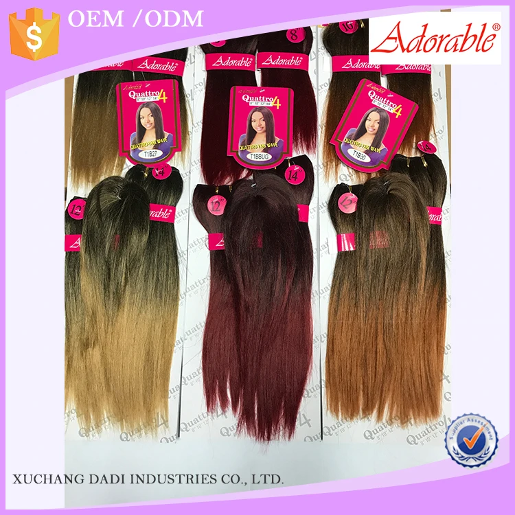 Adorable Quattro Yaki 8 10 12 14 With A Closure Synthetic Mixed