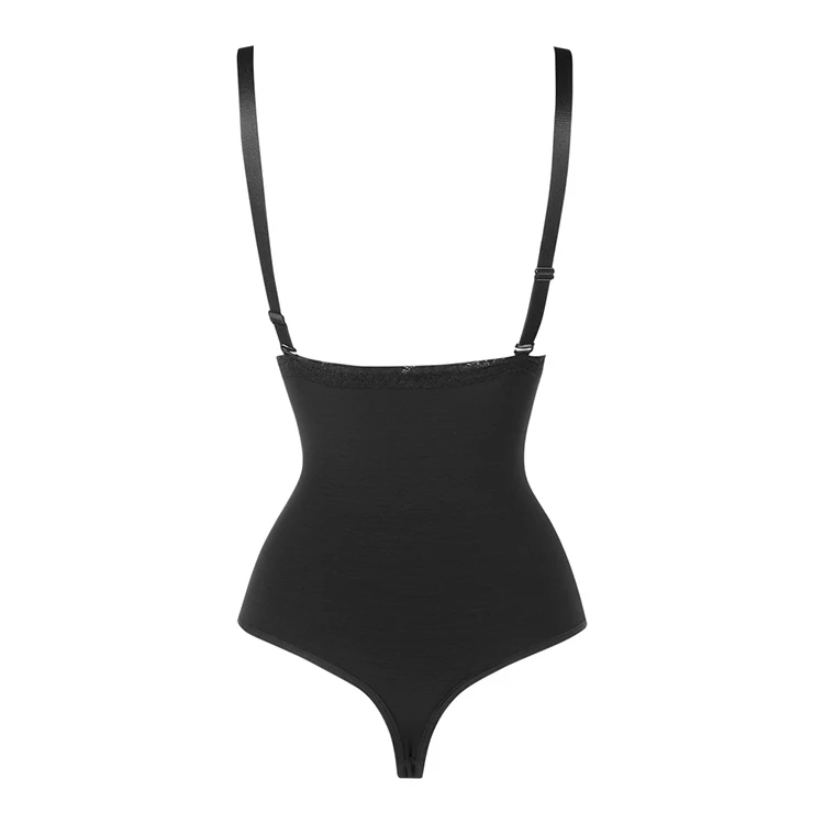 Feelingirl Adjustable Straps Trim Thong Bodysuit Body Shaper Bodysuit