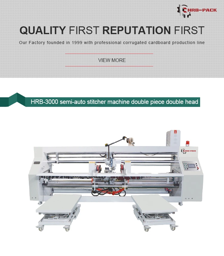 Nail Box Machine/Semi-Auto Paper Box Stitcher/Corrugated box Manufacturing Machinery