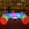 2019 New Model Color Change Led Living Room Furniture Plastic Bar Nightclub Led Sofa