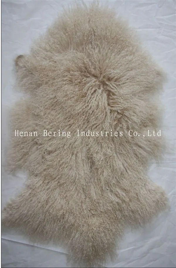 Tibet Lamb Fur Skin Shape Natural Curly Wool Length True Lengths Hair