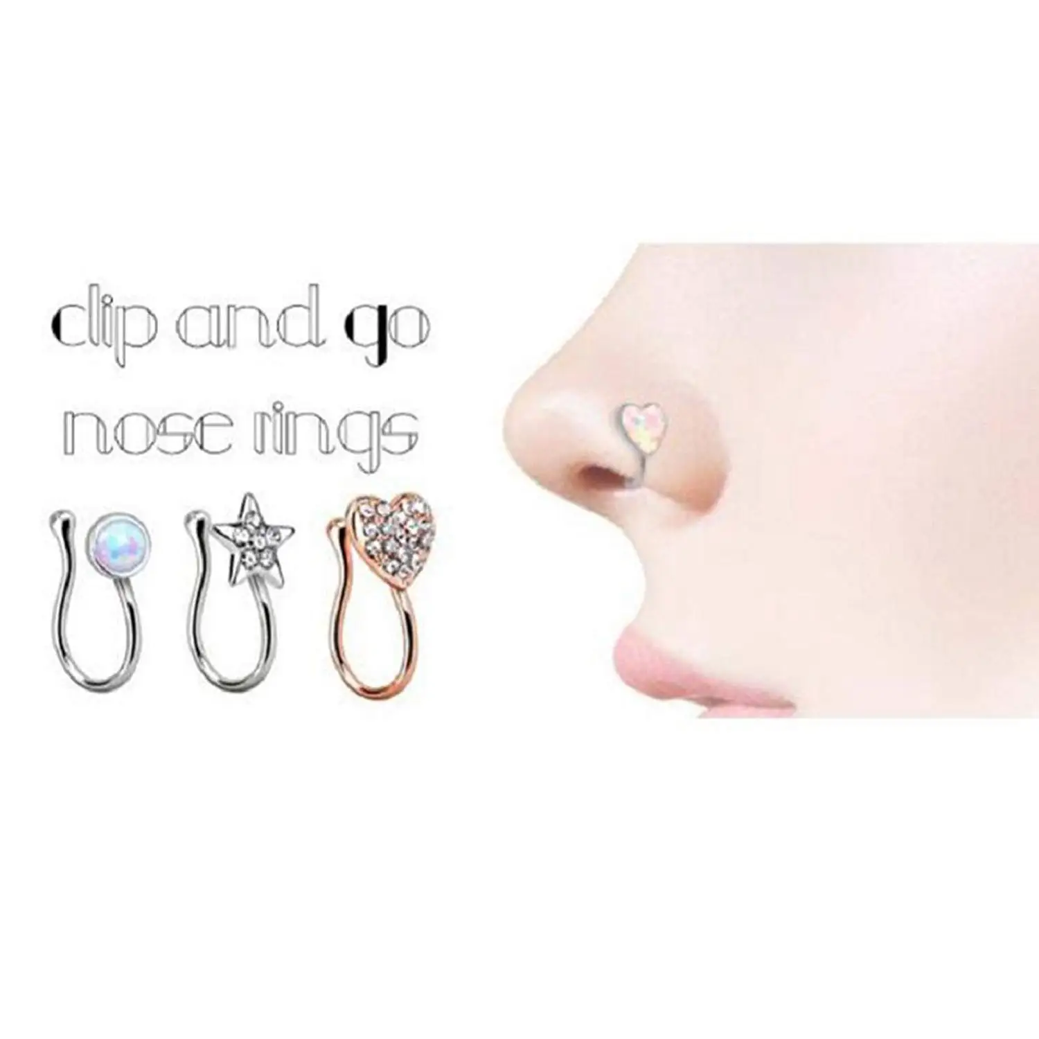 20 Gauge Mudder Nose Ring Hoop Cartilage Hoop Body Jewelry Piercing for Ear Cartilage Lip Nose 10 Piece