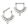 fancy 316l stainless steel septum nose rings nipple piercing fake nipple ring