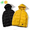Black Men Bomber Jacket Yellow Polyester 3M Reflective Bomber Jacket
