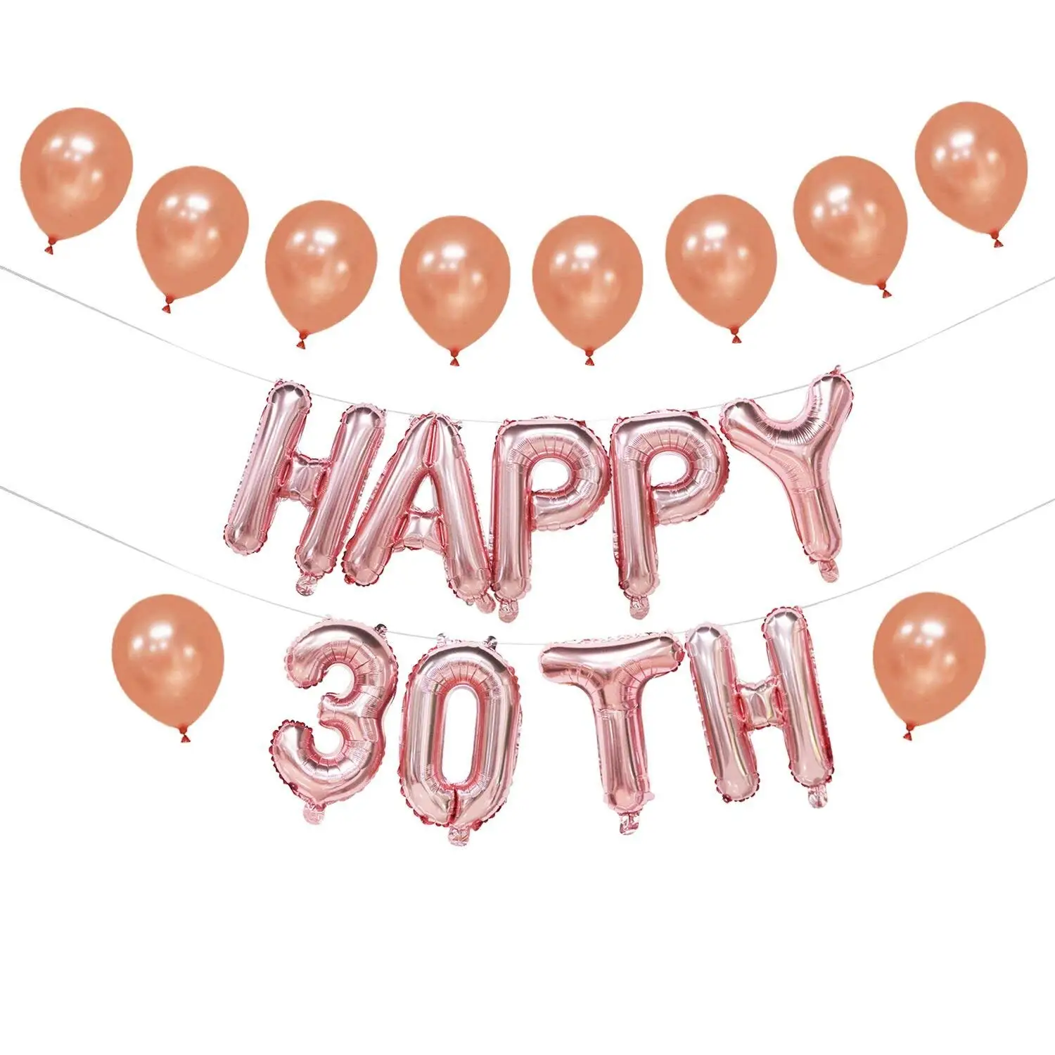 Buy Dirty 30 Balloons 16 Inch Dirty 30 Banner Rose Gold 30th Birthday Decorations Dirty 30 