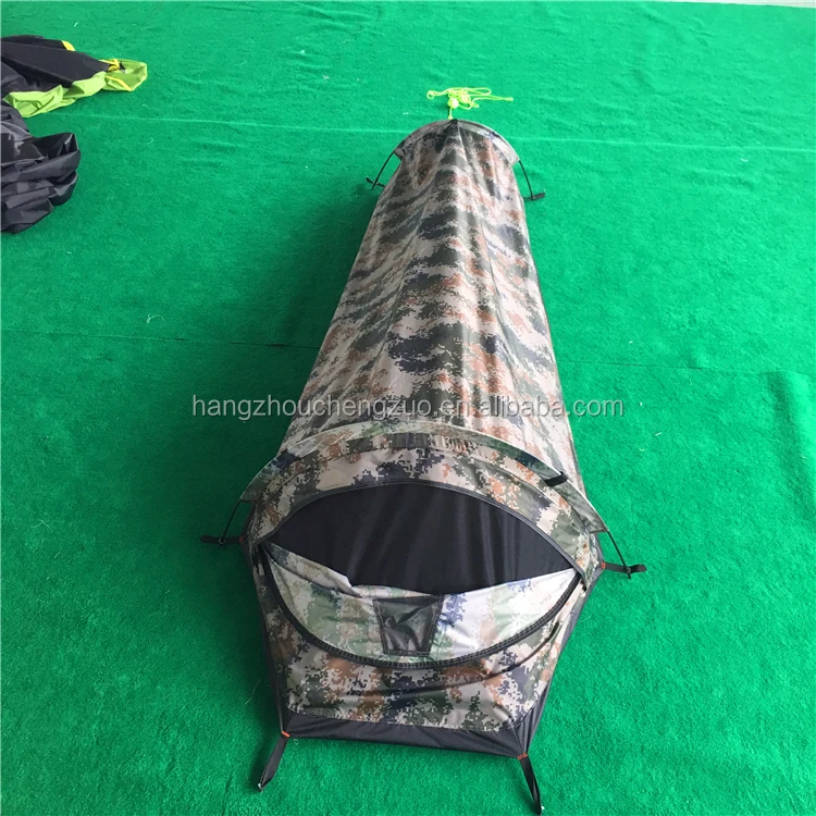High-end Ultralight 1 person sleeping bag tent, CZX-344 Military Green tent,Sleeping Tent,Backpacking Swag Tent