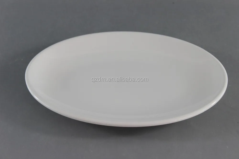 8.25 Inch Melamine Oval Plate,Oval Shape White Plate