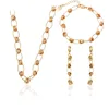 63495 Magnet silk thread gold jewelry set providing free sample