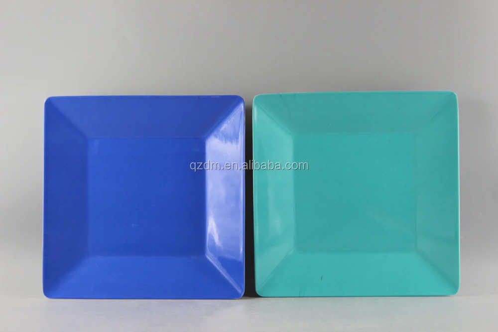 Blue Melamine Plate/Square Melamine Blue Plates