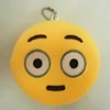2016 New emoji emoticon keyring design fashion cute soft stuffed custom plush key chain emoji