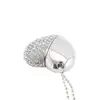 crystal diamond heart shaped Jewelry wedding gift usb memory stick