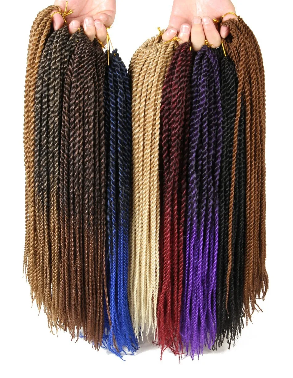 Black Purple Two Tone Braiding Hair Ombre Color Marley Crochet