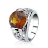 PES Fashion Jewelry! Unisex Women Men Round-cut Color Grass Ring(PES6-1404)