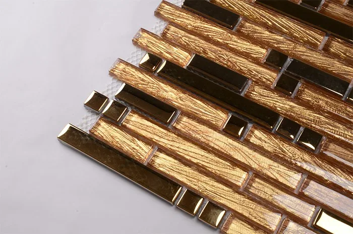 Golden strip mirror and glass dreaming here