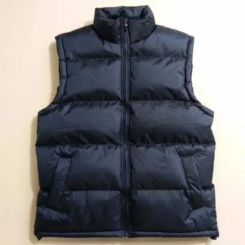 mens bubble vest with hood