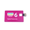 colorful printing credit card style usb flash memory stick 2gb