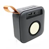 New promotion fabric square mini portable outdoor blue tooth usb speaker with clip