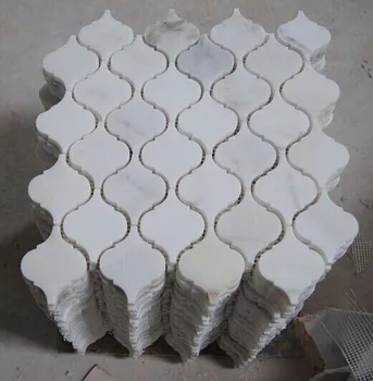Calacatta Marble Hexagon Mosaic Tile Square Shape And White Color Calacatta Marble Hexagon Mosaic Tile Square Shape And White Color