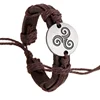 Punk Totem Genuine Leather Bracelet New Arrival Best Selling Handmade Pulsera Bracelets Bangles for Men And Women