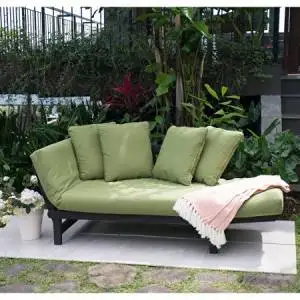 Buy Delahey Studio Converting Outdoor Sofa Brown With Green Cushions In Cheap Price On Alibaba Com