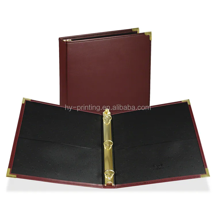 Custom Logo Faux Leather A4 A5 Ring Binders Buy Leather A4 Binders