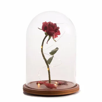 Enchanted Rose That Lasts Forever In Gl Dome Inspired By Disney Enchanted Rose That Lasts Forever In Gl Dome Inspired By Disney Beauty And The Beast Belle