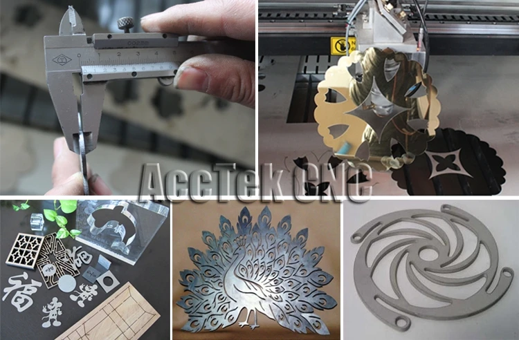 AKJ1390H Made in China CNC machinery machine gemstone laser cutting machine for plywood blanket plastic